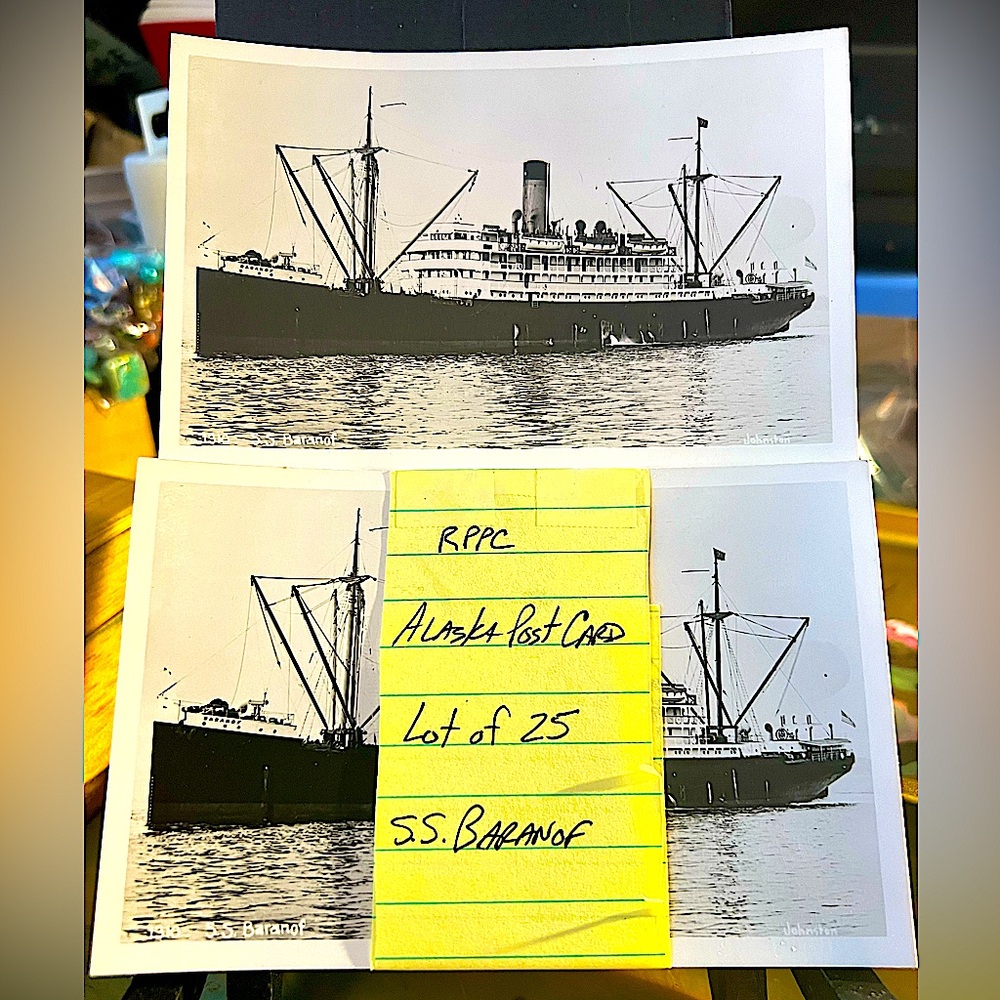 RPPC Alaska Steamship Baranof Post Card Lot